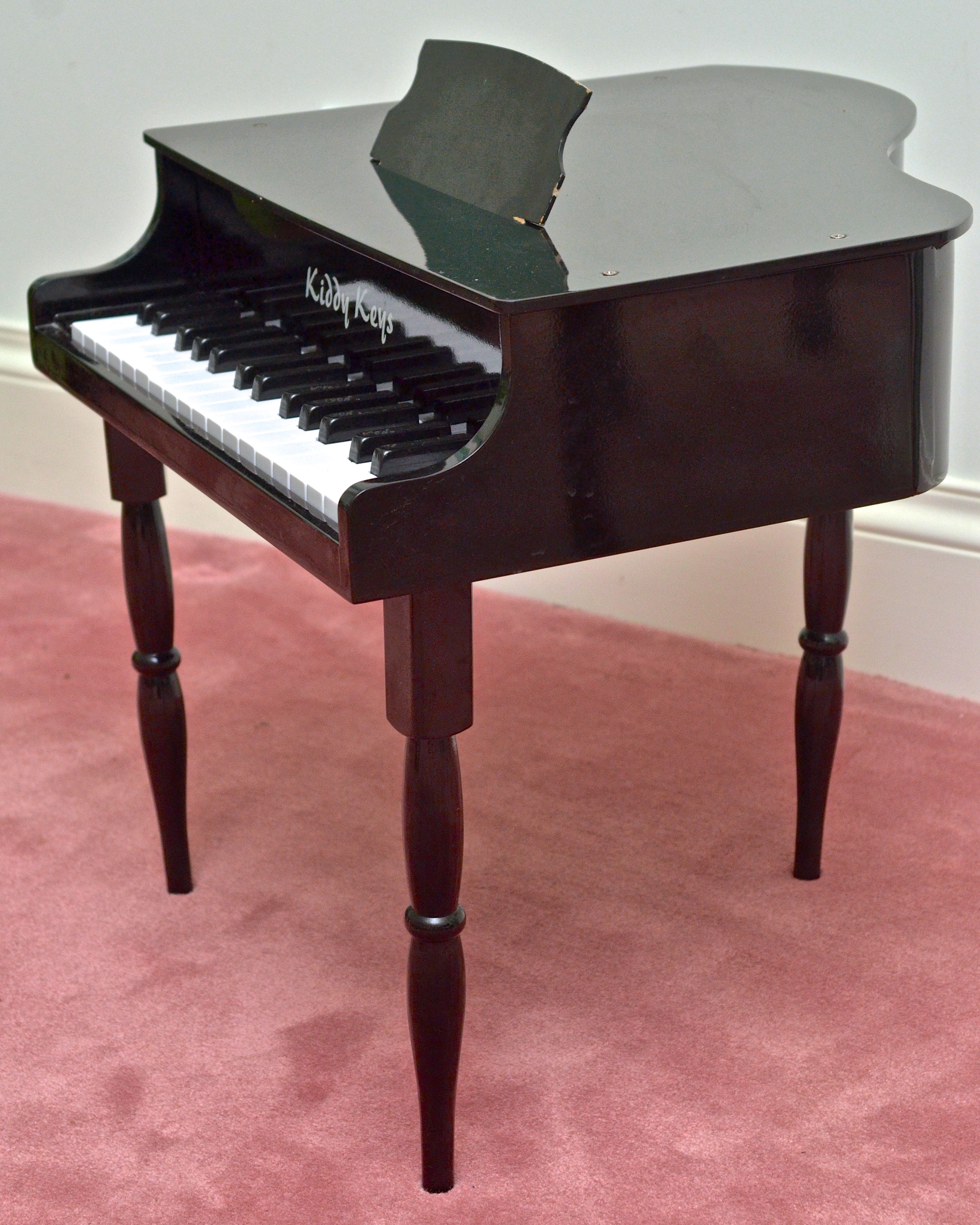 Kiddy Keys Toy Baby Grand Piano with Bench