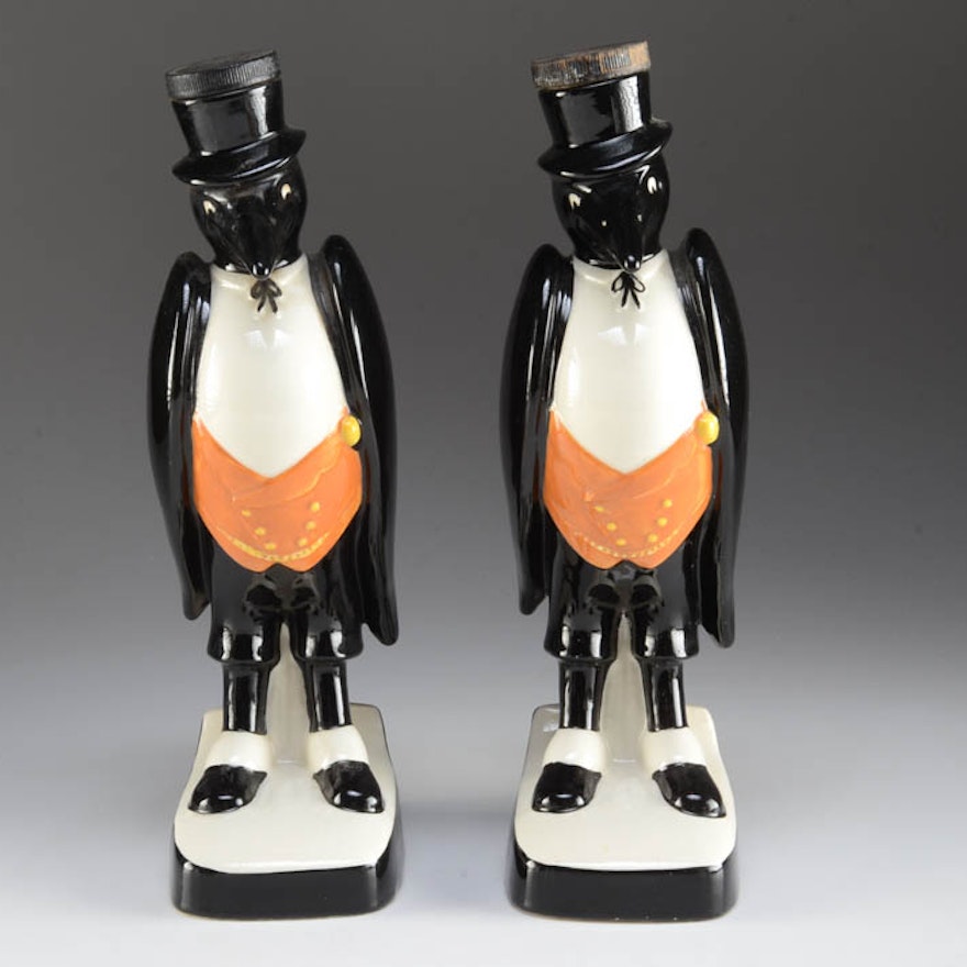 Two Royal Doulton "Old Crow" Decanters