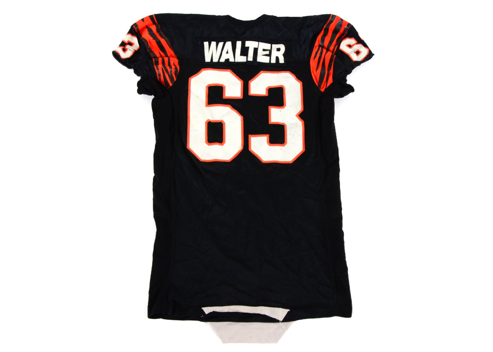 Joe Walter 1980s Game Used Bengals Jersey