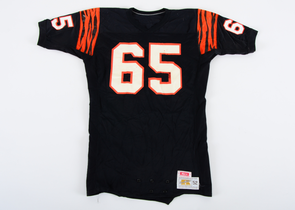 Max Montoya 1980s Game Used Bengals Jersey