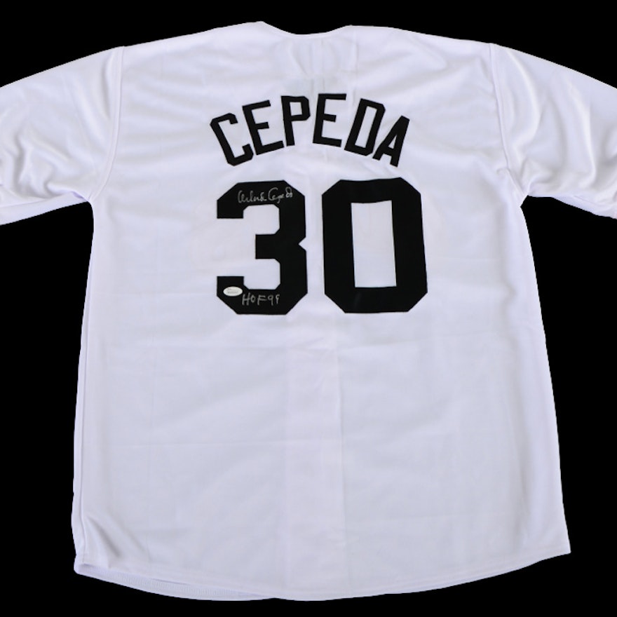 Orlando Cepeda Signed Giants Jersey  COA