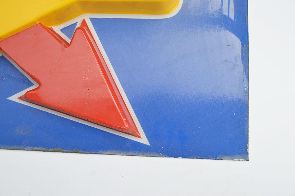 Vintage Sunoco Plastic Advertising Sign