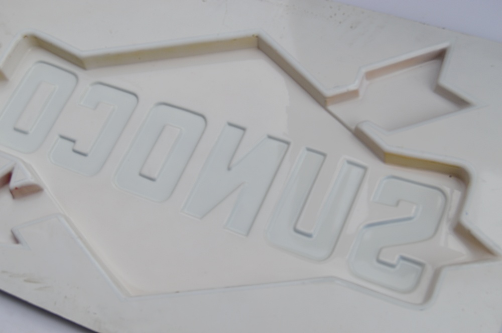 Vintage Sunoco Plastic Advertising Sign