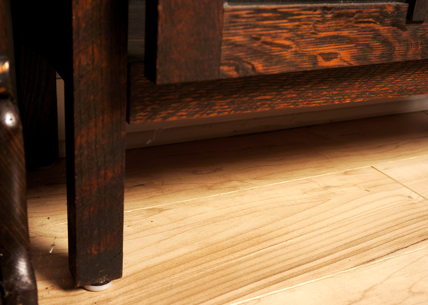 Oak Arts and Crafts Mission Style Single Door Bookcase