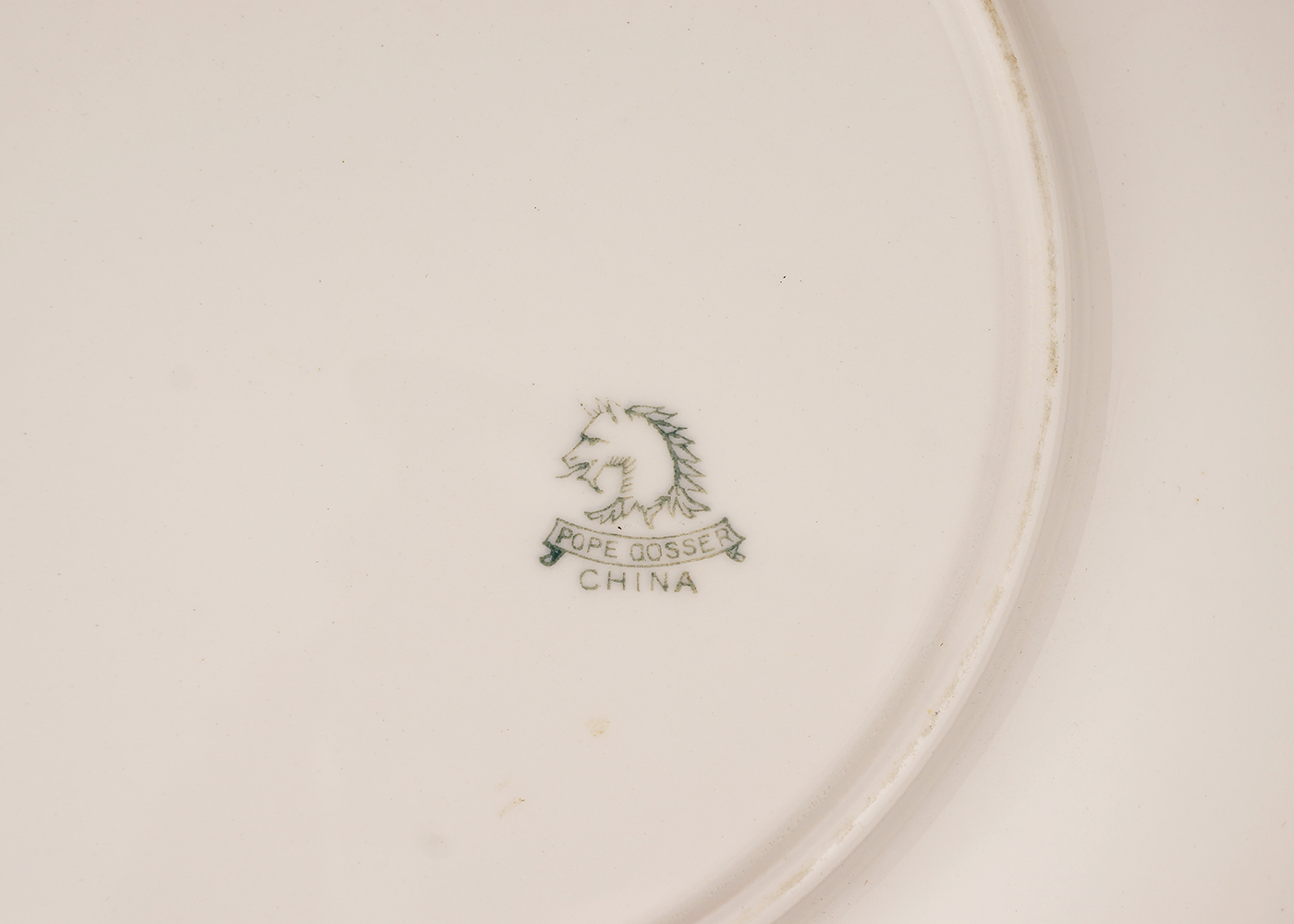 Gold Tone Rimmed Plate Collection