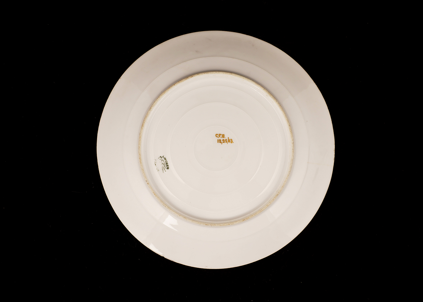 Gold Tone Rimmed Plate Collection