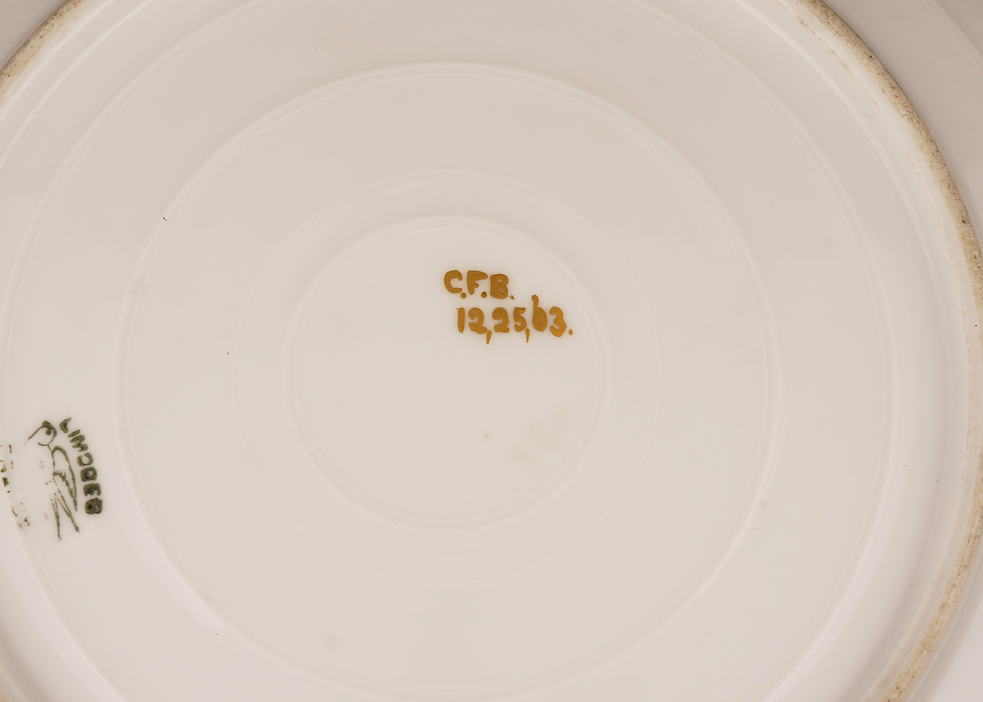 Gold Tone Rimmed Plate Collection