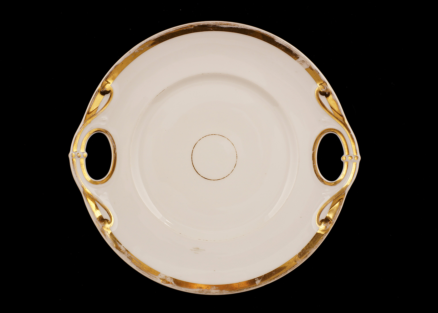Gold Tone Rimmed Plate Collection