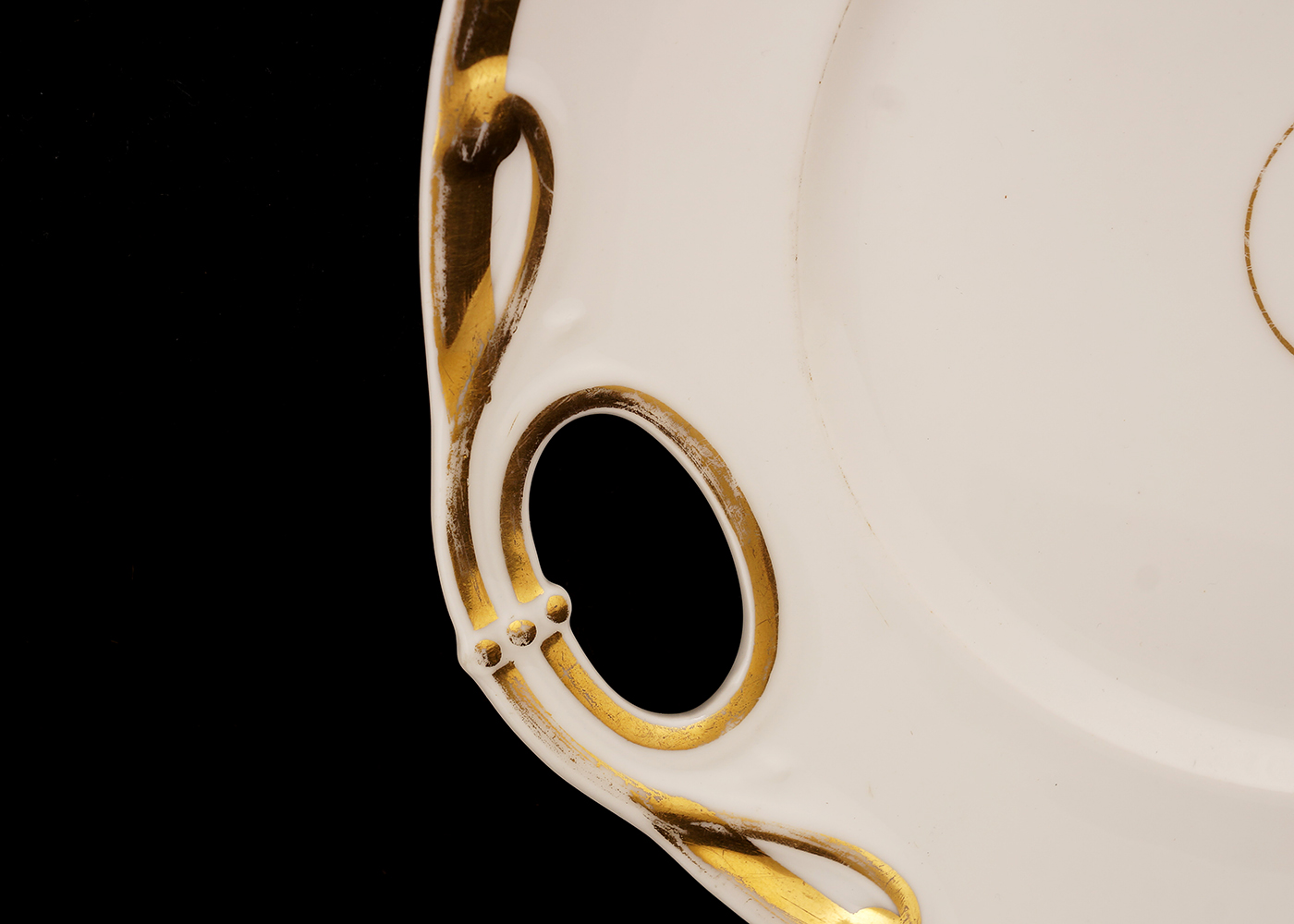 Gold Tone Rimmed Plate Collection