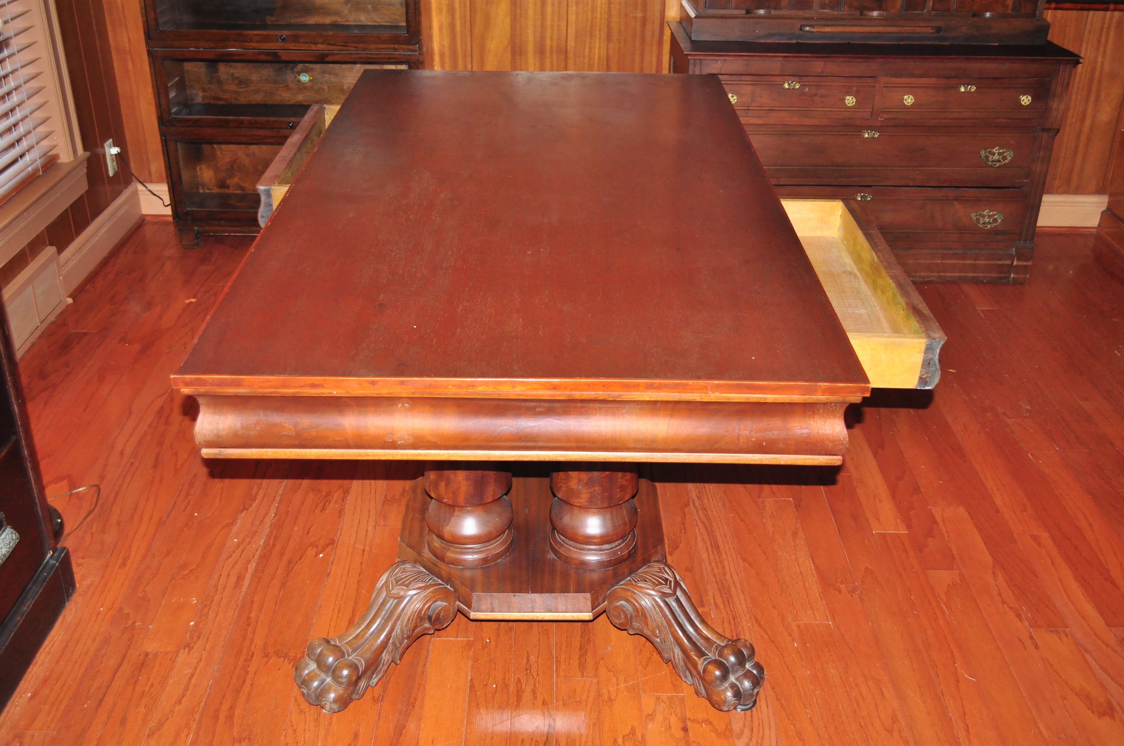 Antique Cherry Library Table