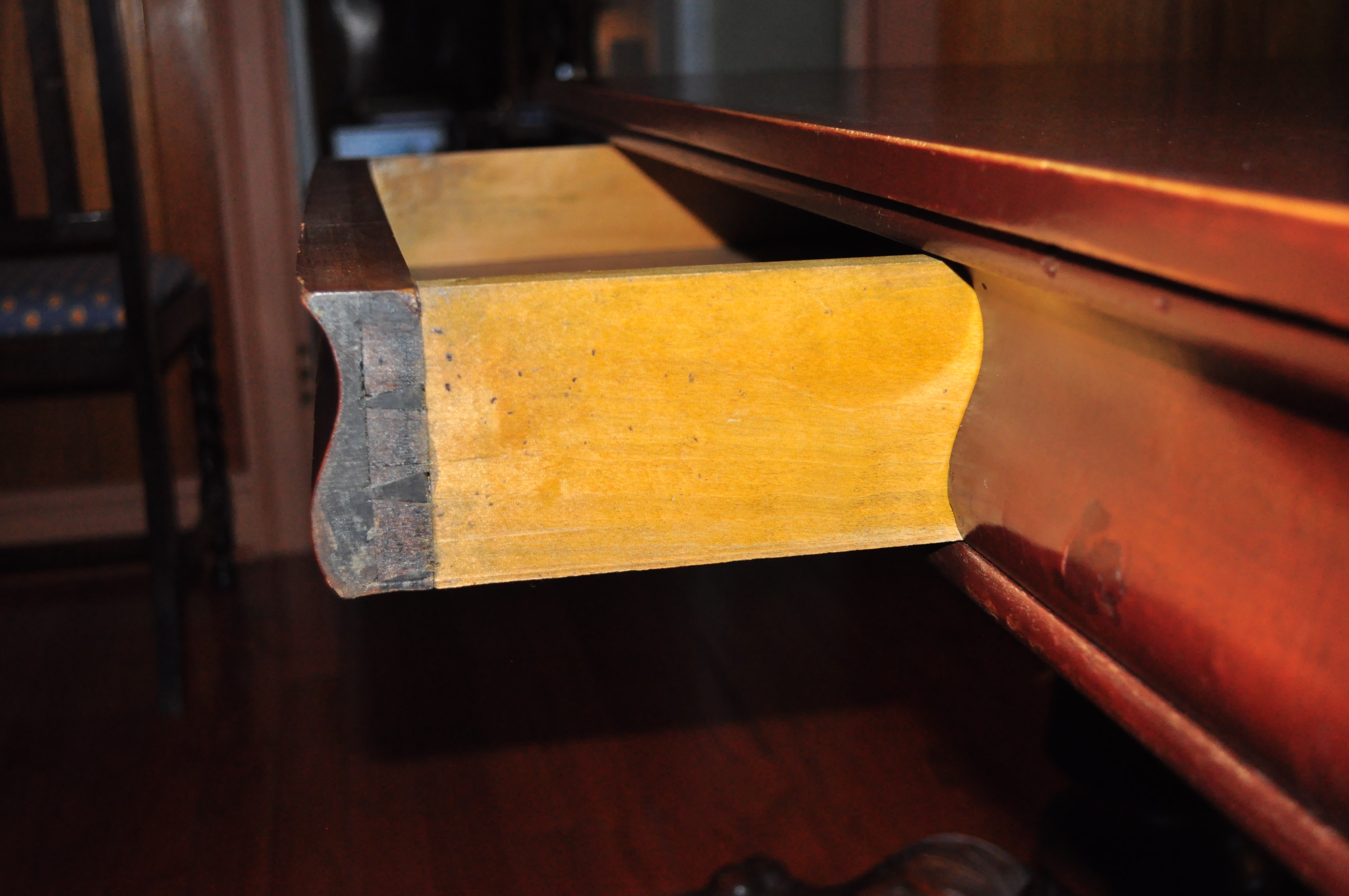 Antique Cherry Library Table