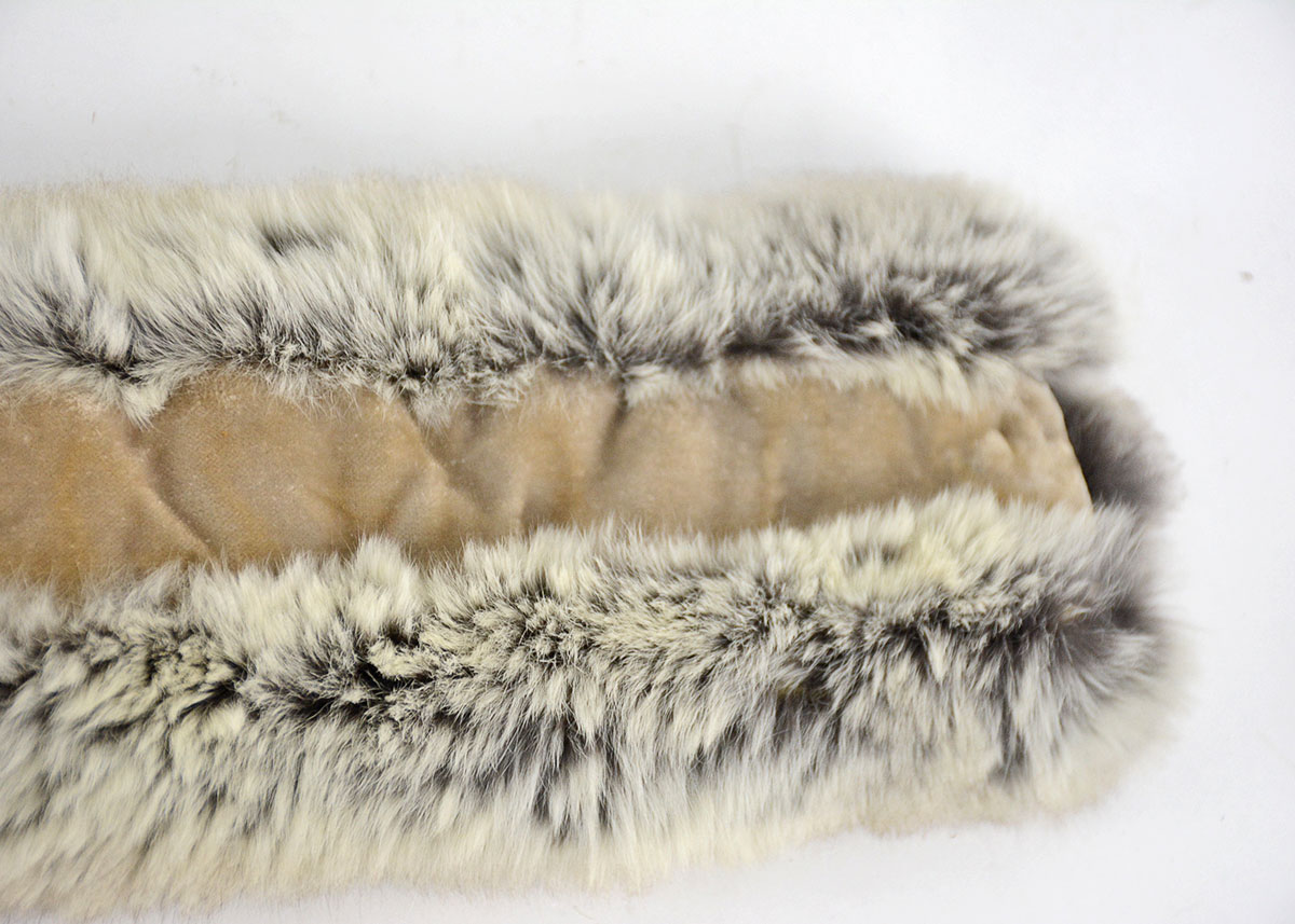 Golden Sable and Chinchilla Fur Scarves and Mink Peter Pan Collar