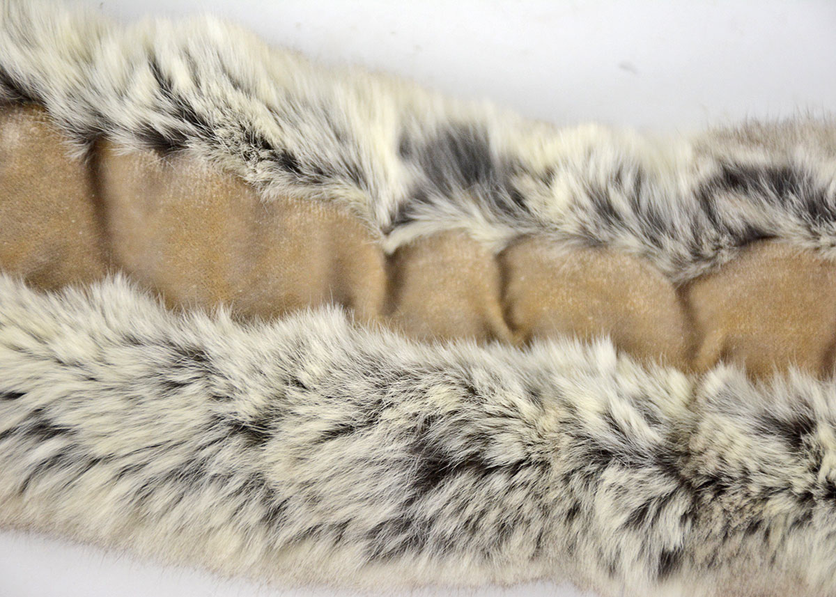 Golden Sable and Chinchilla Fur Scarves and Mink Peter Pan Collar