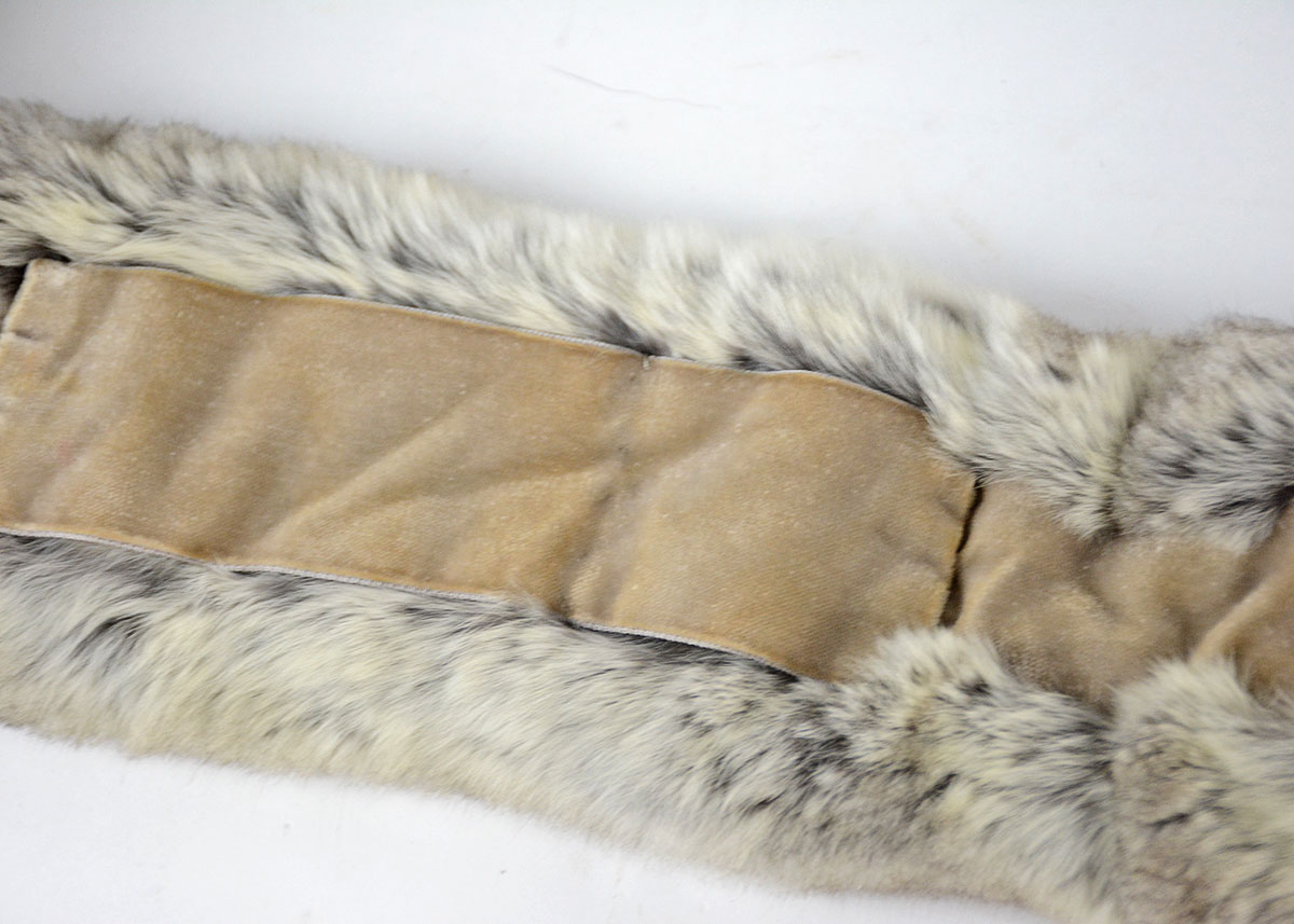 Golden Sable and Chinchilla Fur Scarves and Mink Peter Pan Collar