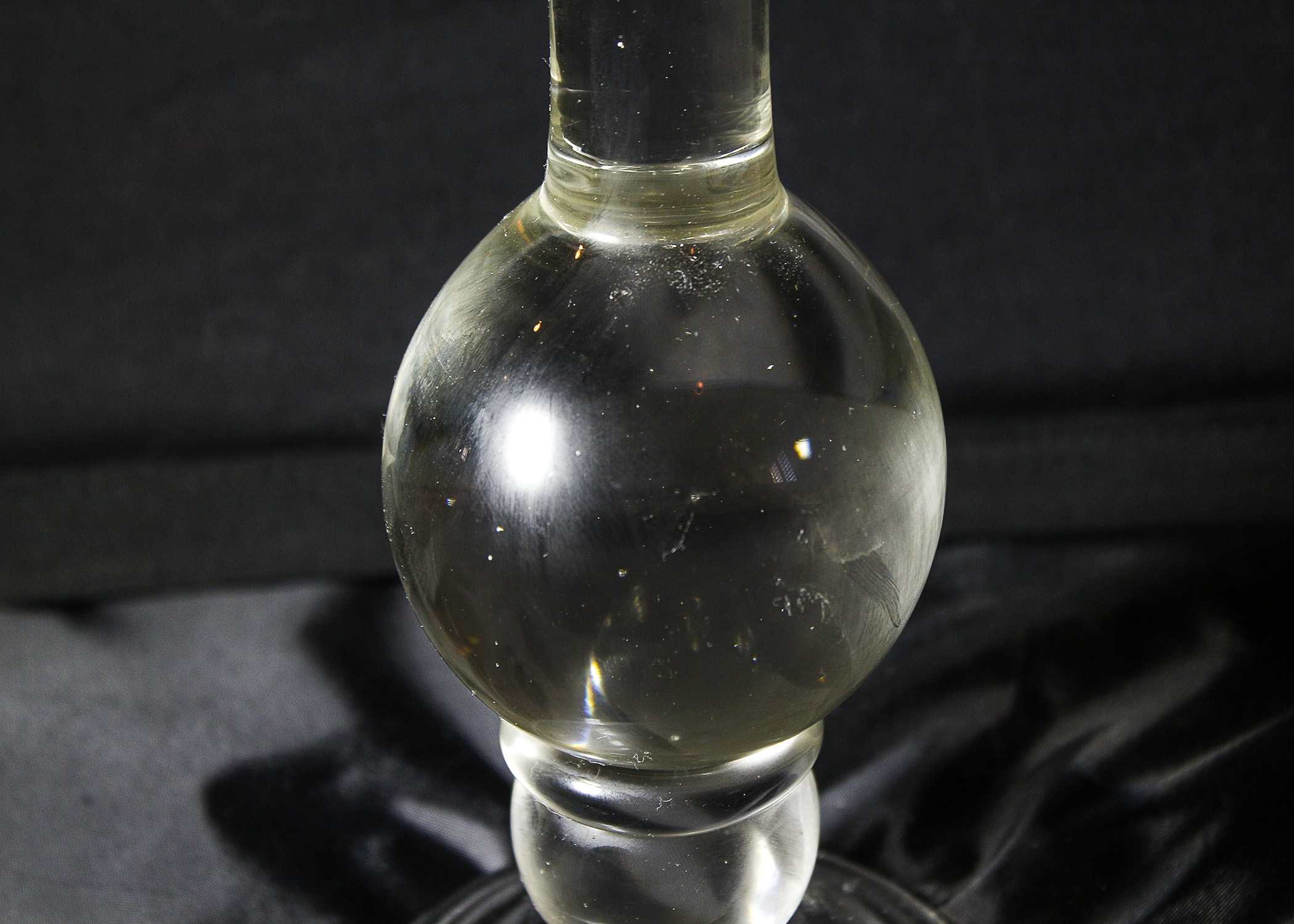 Glass and Lucite Modern Candlesticks