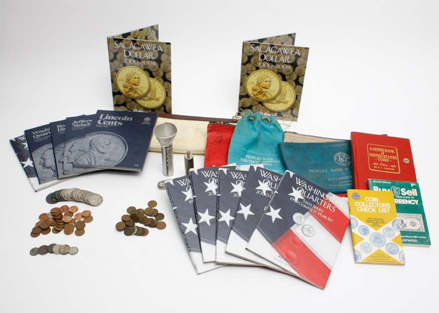 Coin Collecting Assortment with U.S. Coin Books
