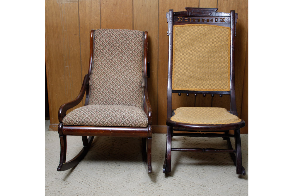 Vintage Rocking Chairs Folding and Rigid