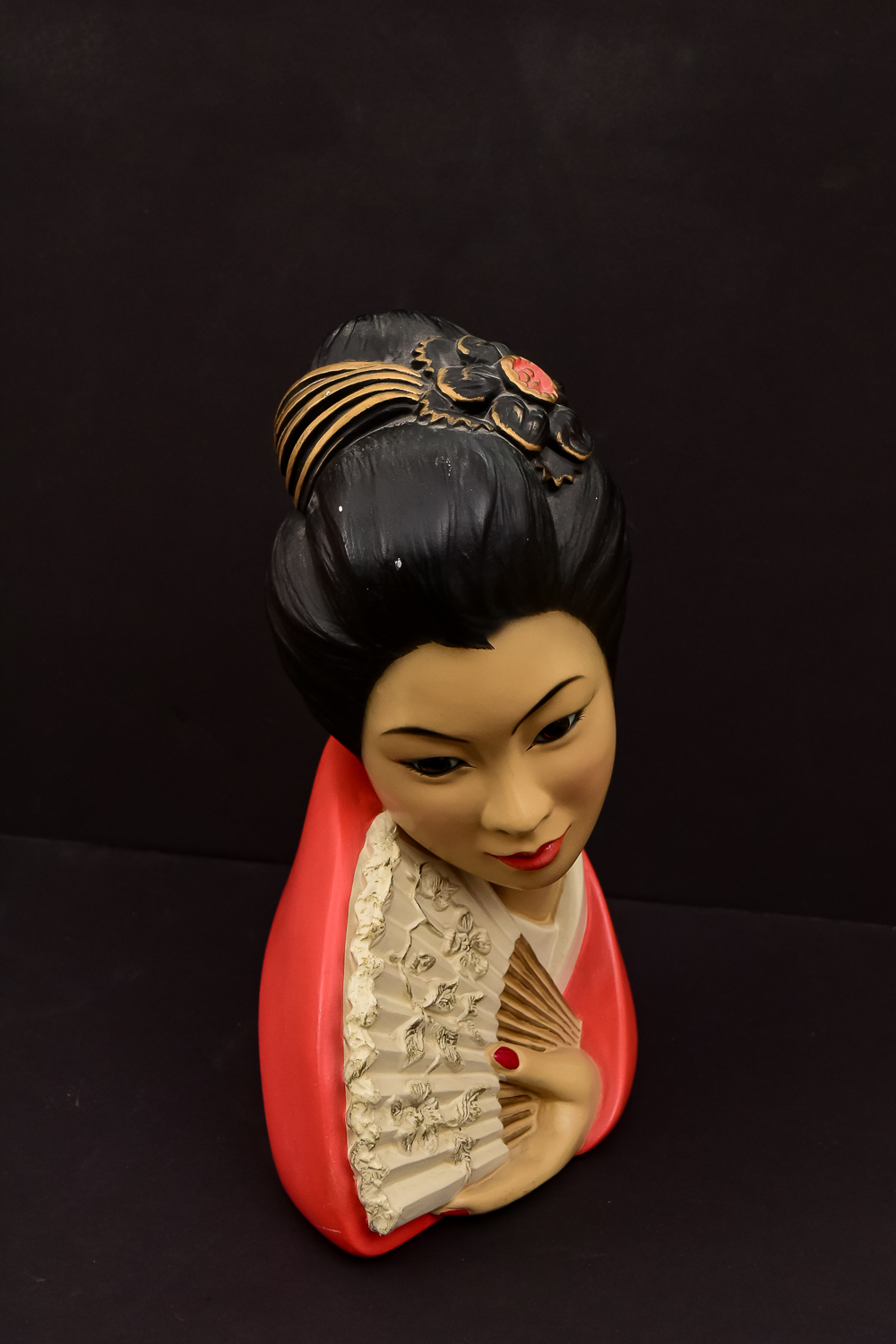 Vintage Chalkware Bust by Marwal