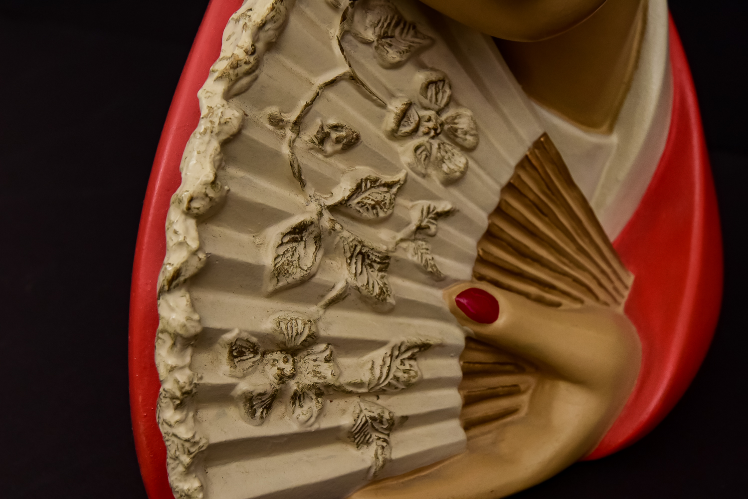 Vintage Chalkware Bust by Marwal