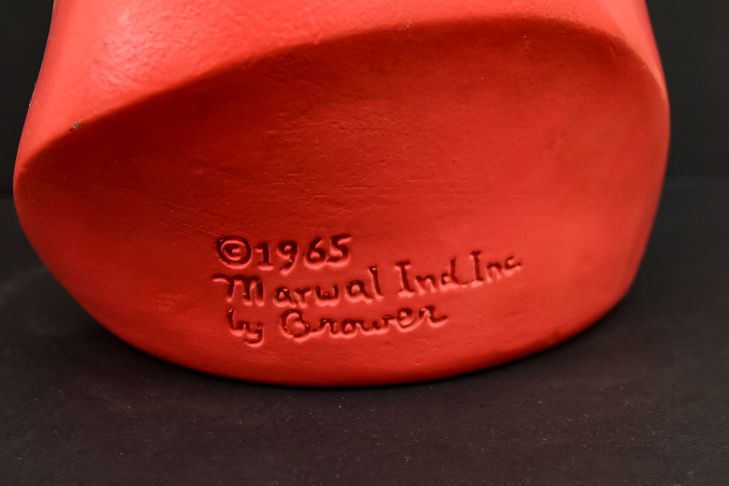 Vintage Chalkware Bust by Marwal