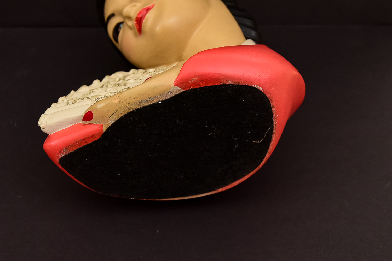 Vintage Chalkware Bust by Marwal