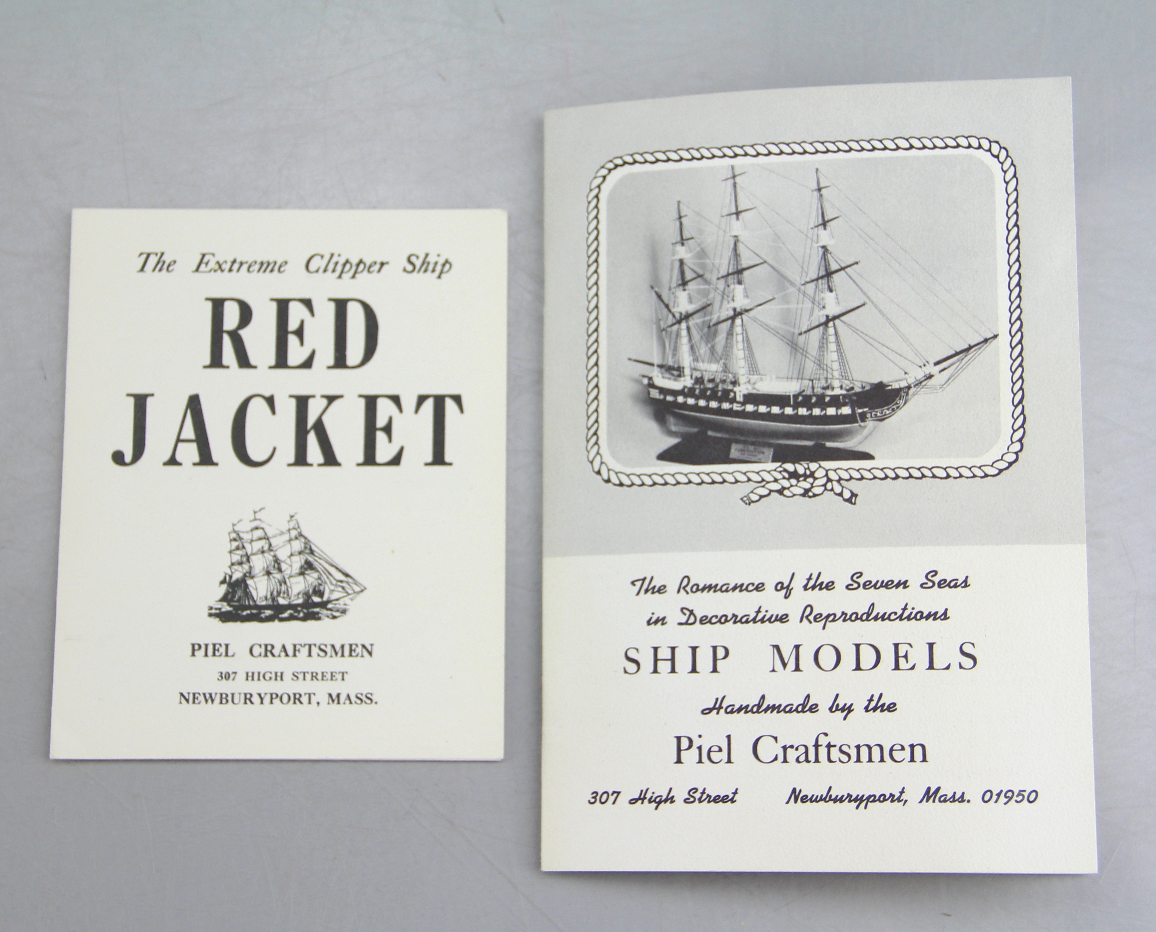 Red Jacket Wooden Model Ship