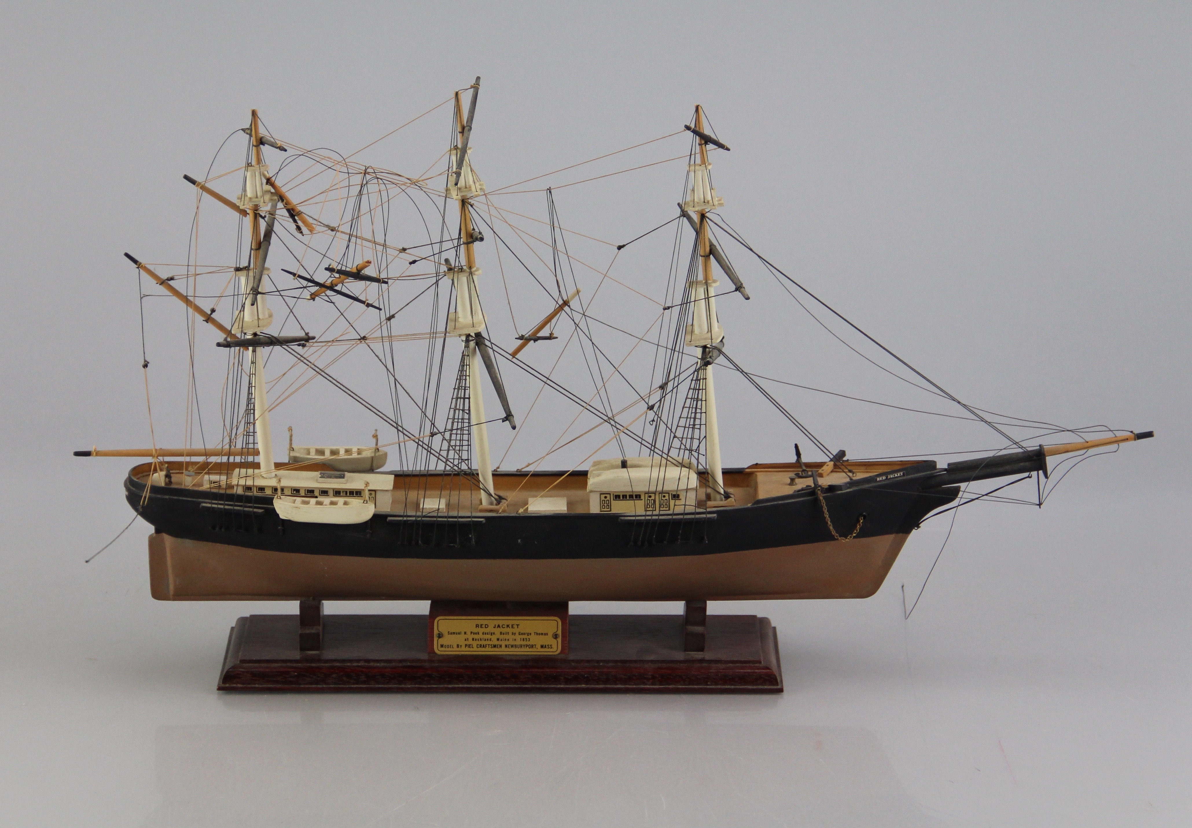 Red Jacket Wooden Model Ship