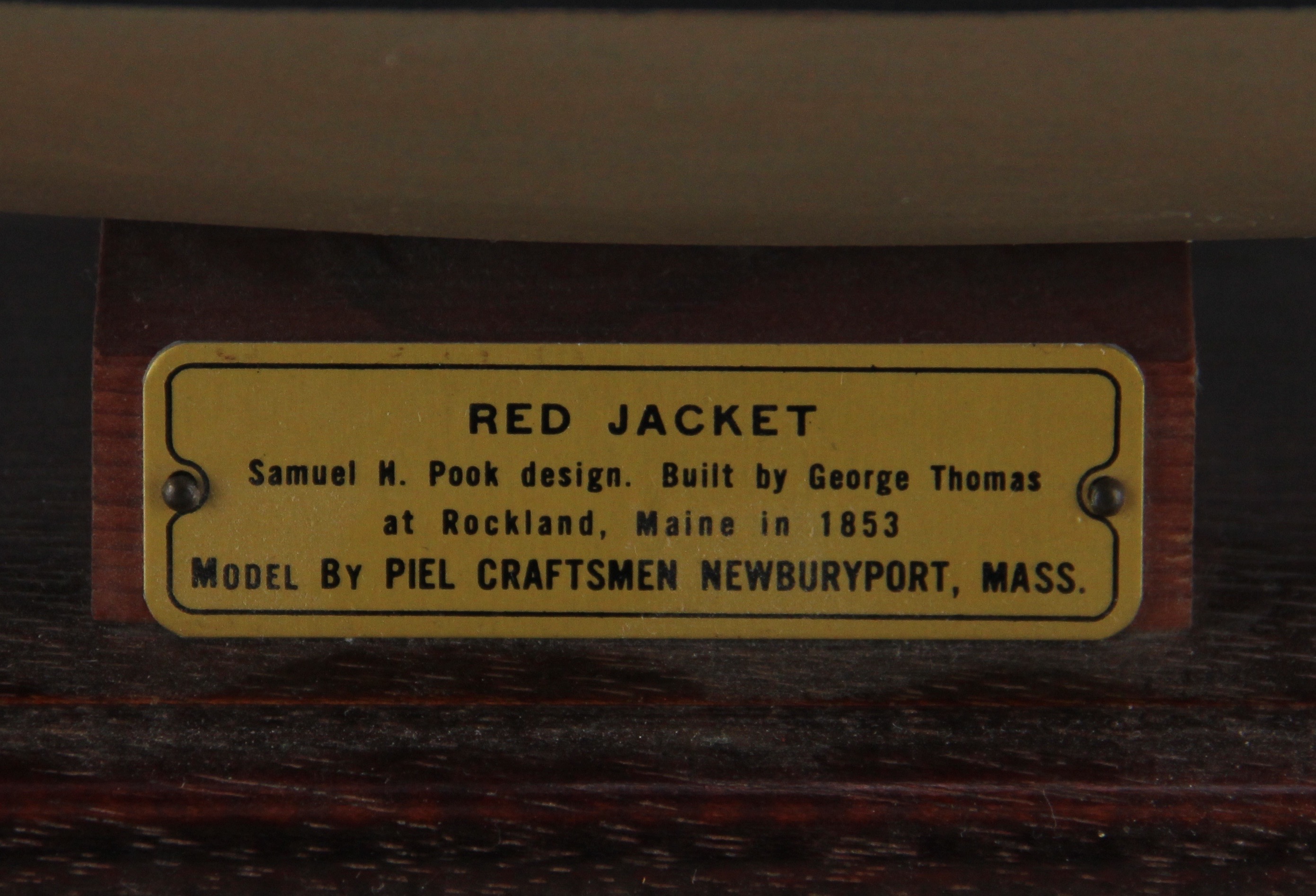 Red Jacket Wooden Model Ship