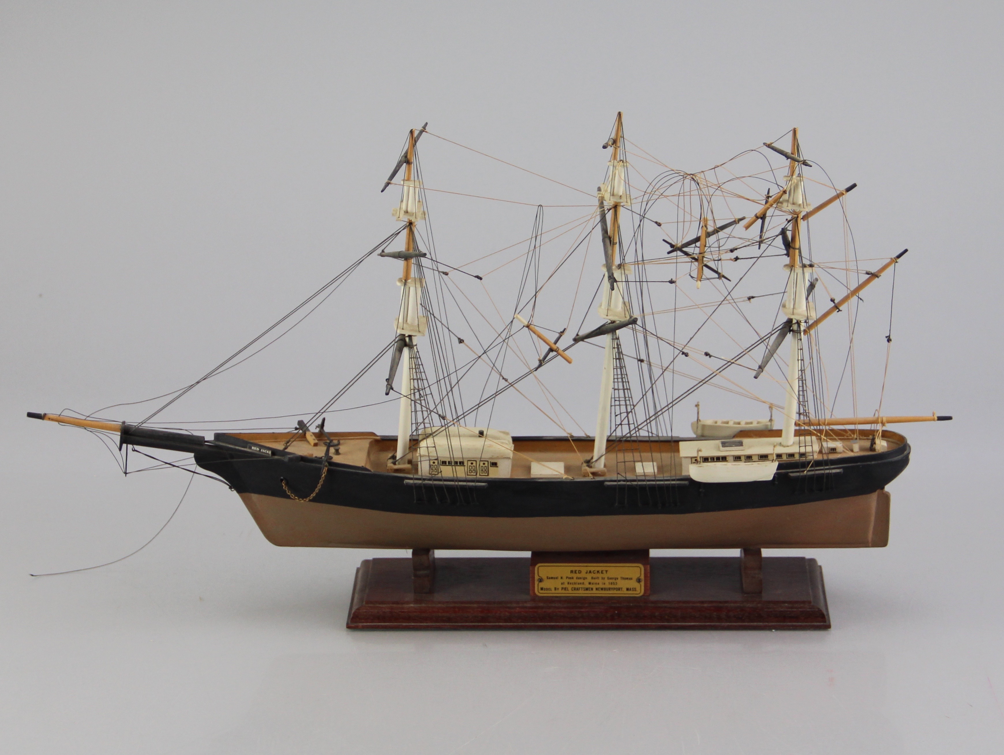 Red Jacket Wooden Model Ship