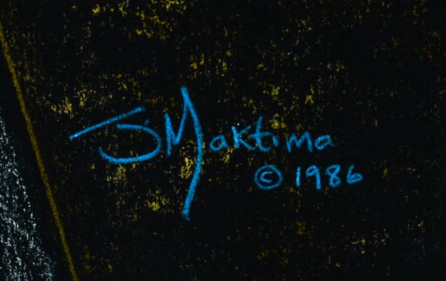 Joe Maktima Original Prismacolor Drawing "Sweet Nowhere"