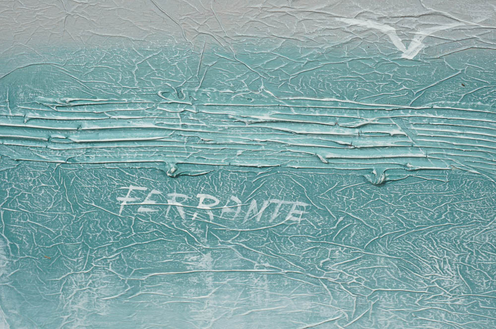 Textured Oil on Canvas Piece Signed by Ferrante