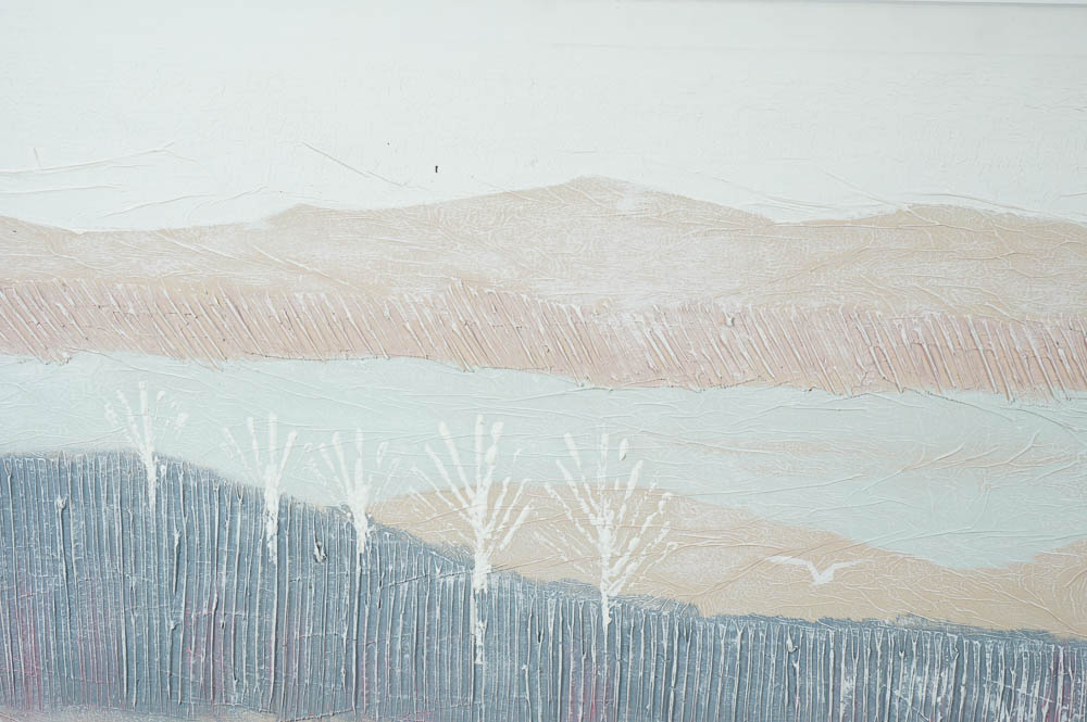 Textured Oil on Canvas Piece Signed by Ferrante