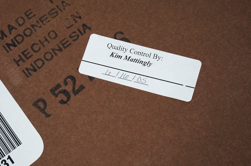 Cherry End Table with Inlaid Walnut Design