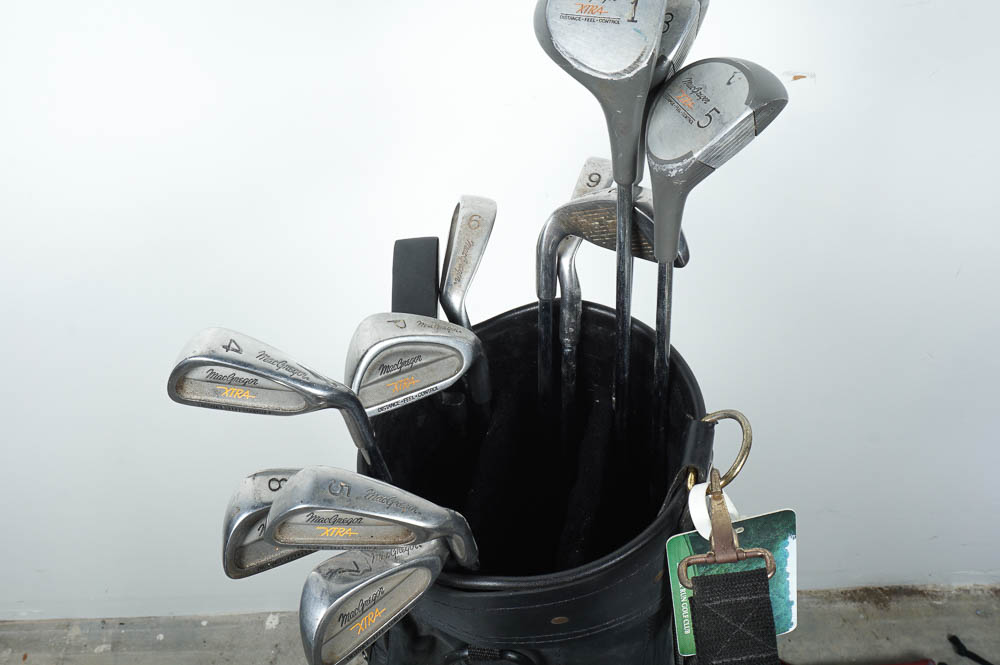 MacGregor Xtra Golf Club Set with Slotline Putter and Golf Bag