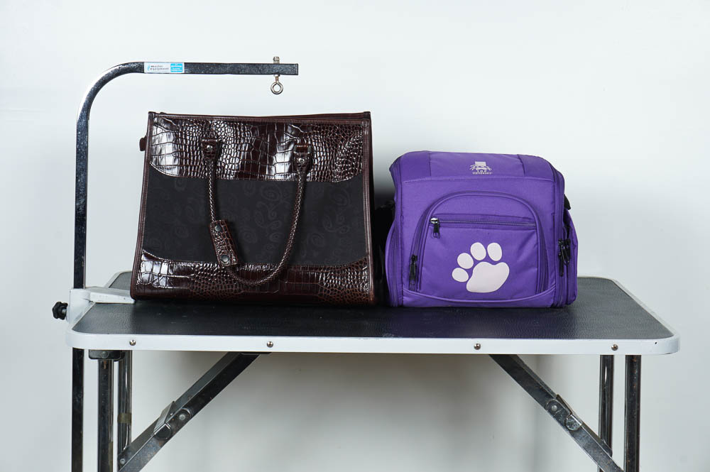 Pet Grooming Table and Kit with Brighton Pet Purse