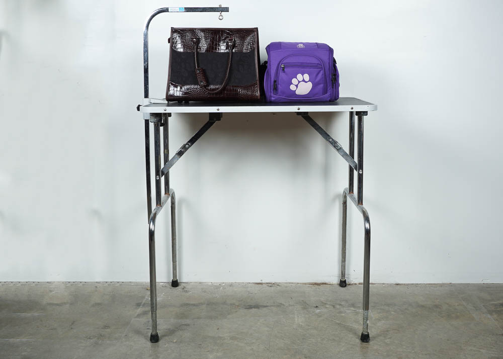 Pet Grooming Table and Kit with Brighton Pet Purse