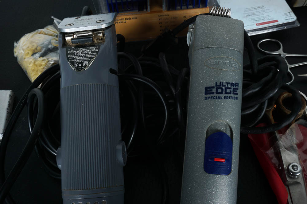 Pet Grooming Table and Kit with Brighton Pet Purse