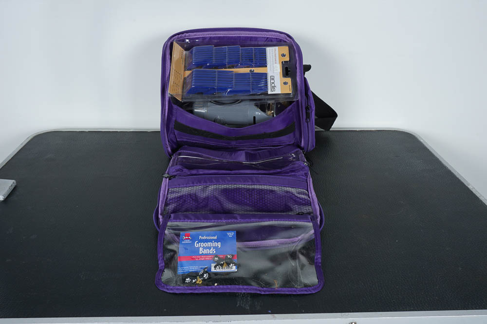 Pet Grooming Table and Kit with Brighton Pet Purse