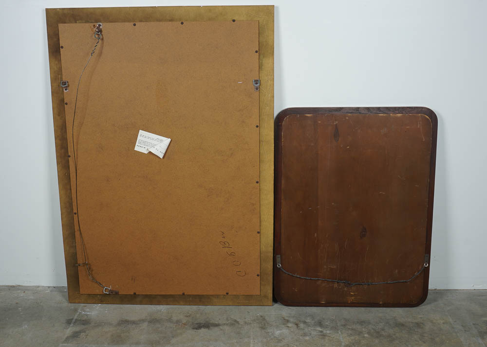 Asian Inspired Wall Mirror Pair