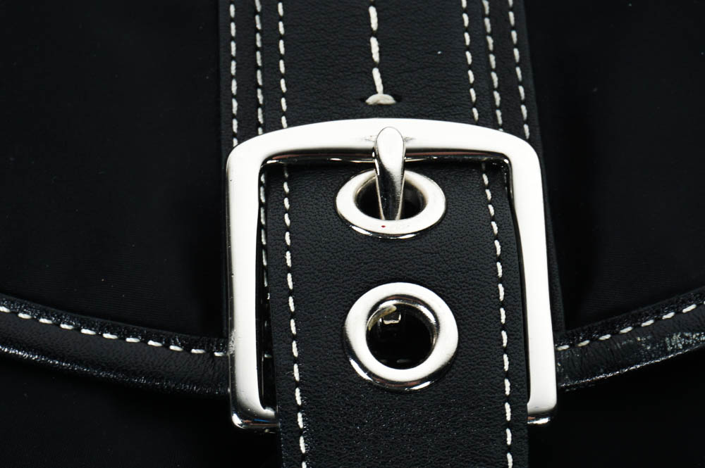 Coach Black Satin Backpack