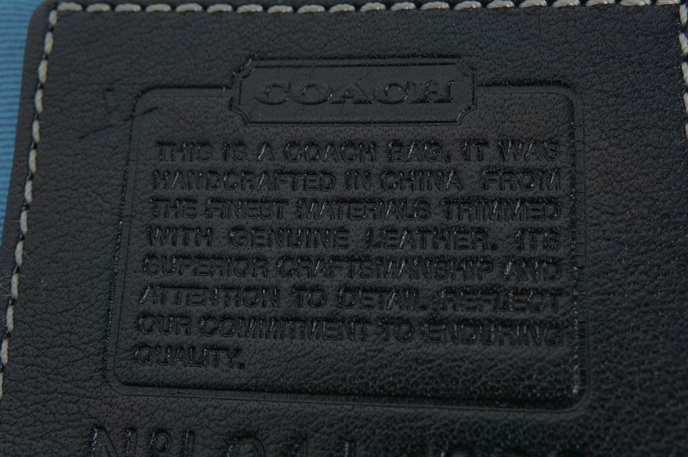 Coach Black Satin Backpack