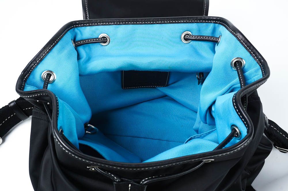 Coach Black Satin Backpack