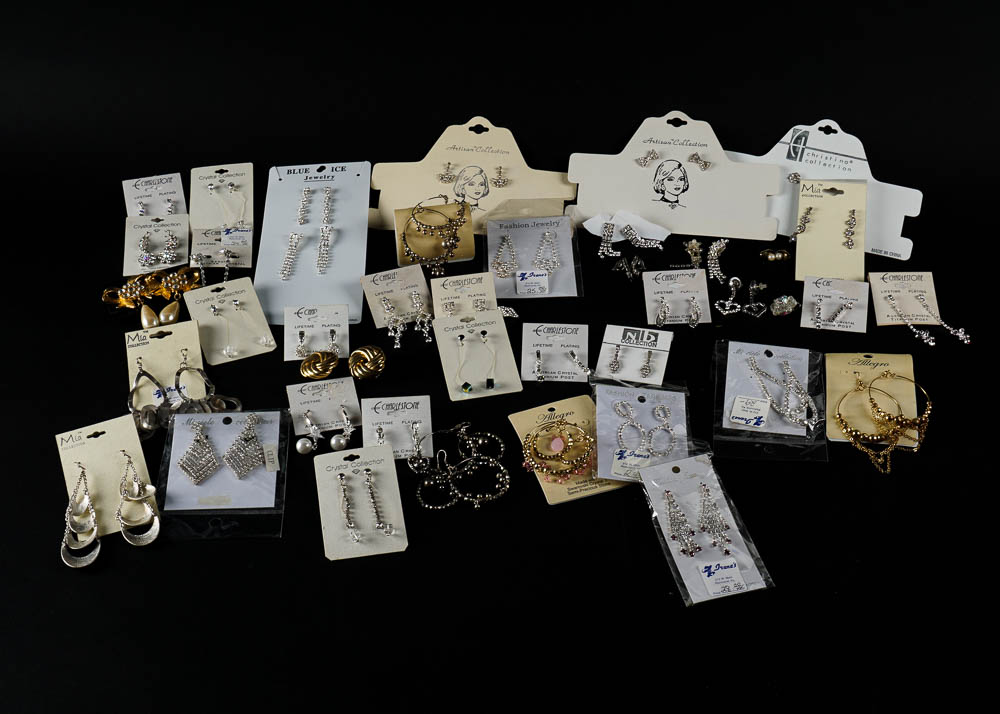 Sparkling Costume Earrings