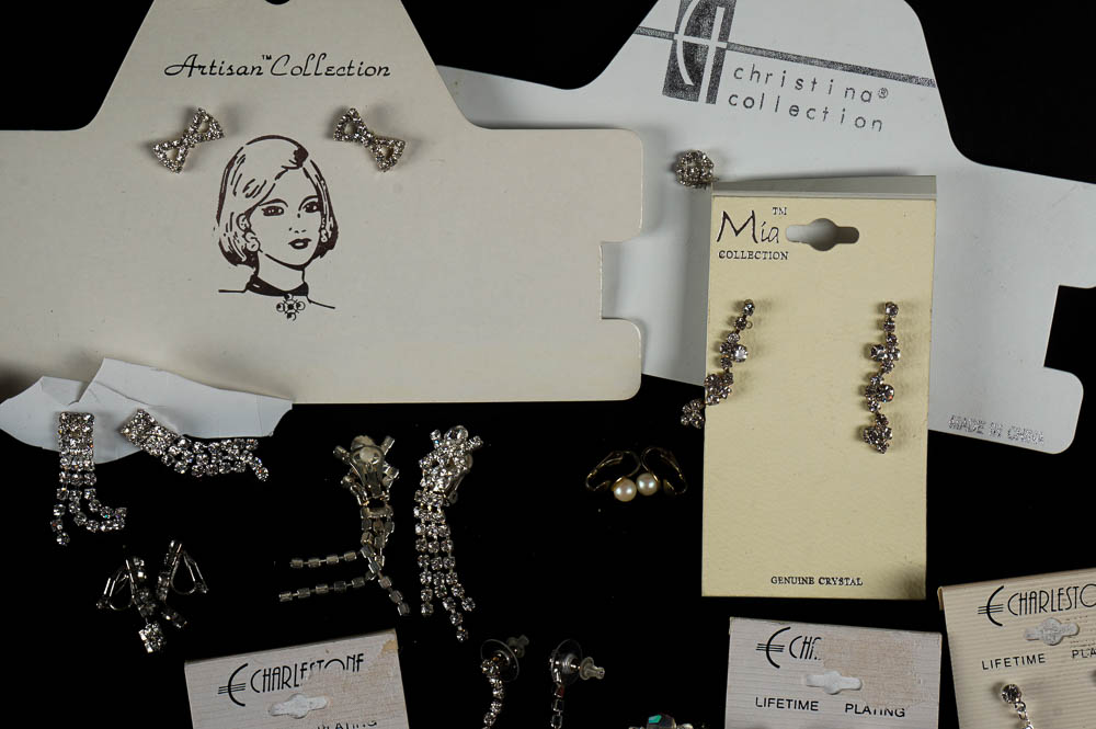 Sparkling Costume Earrings