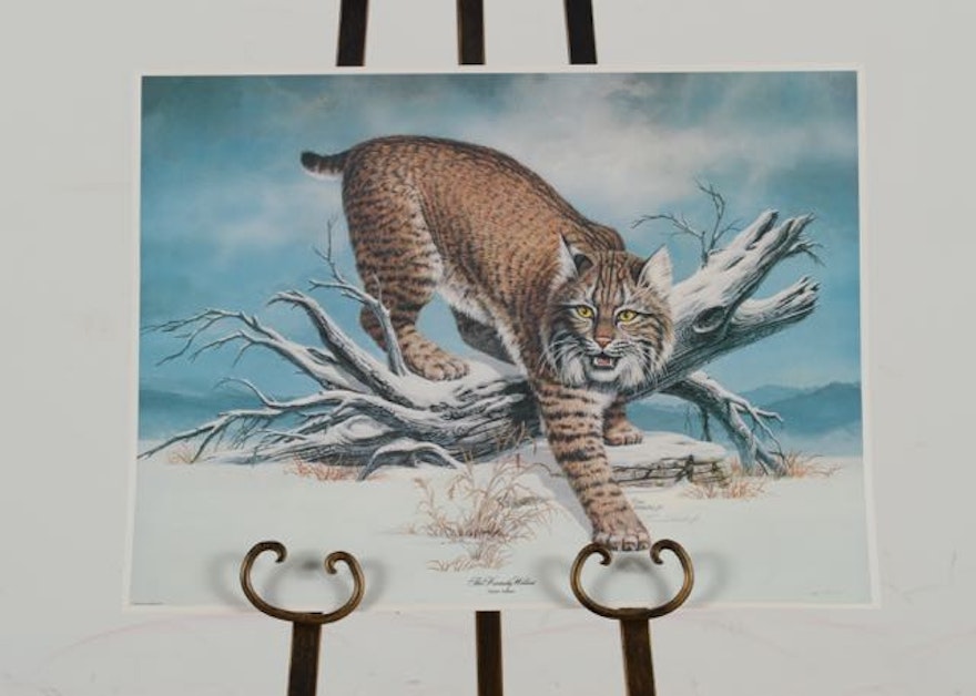Eric Wehder "The Kentucky Wildcat"  Lithograph
