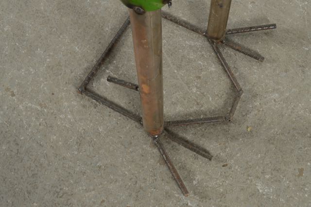 Six Foot Metal Rooster Sculpture from Mexico