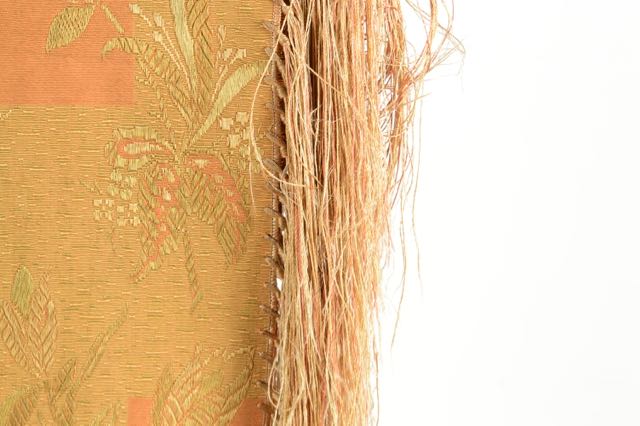 Vintage Embroidered Tablecloth with Long Fringe