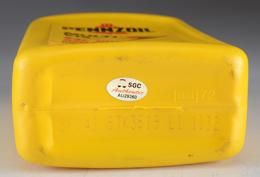 Arnold Palmer Signed Pennzoil Bottle  COa