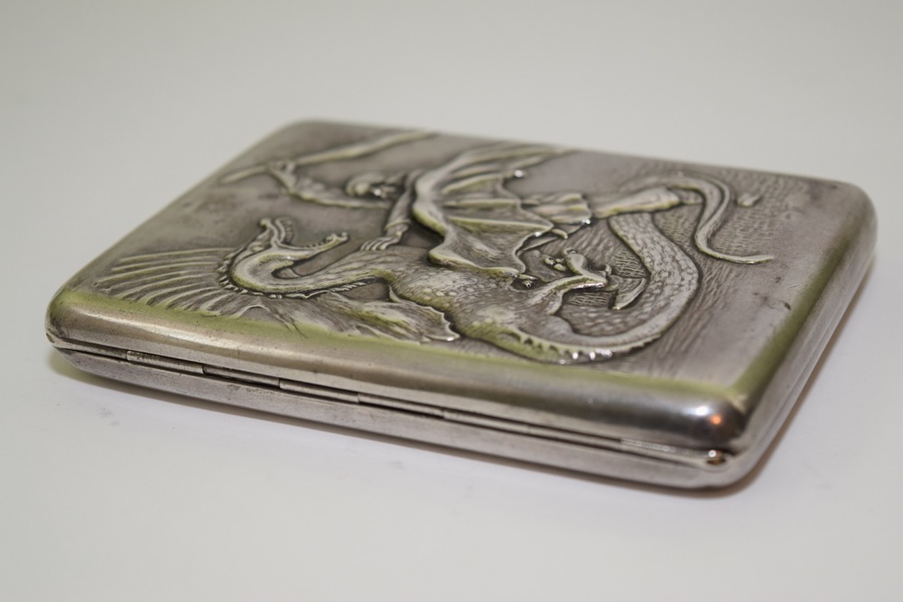 Antique Russian Silver Cigarette Case