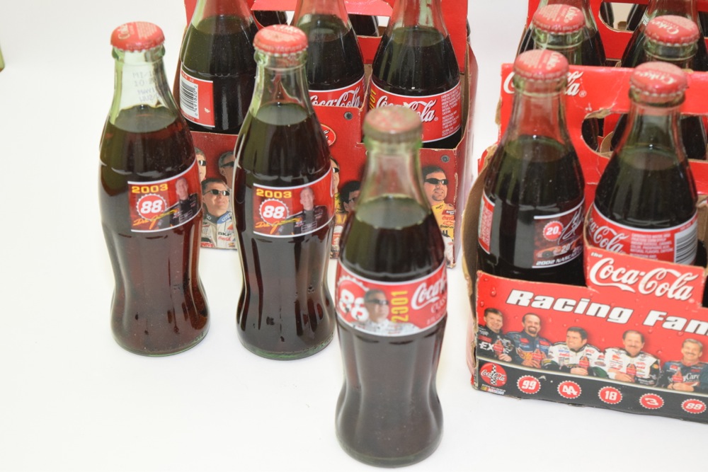 Nascar Themed Coke Bottle Collection